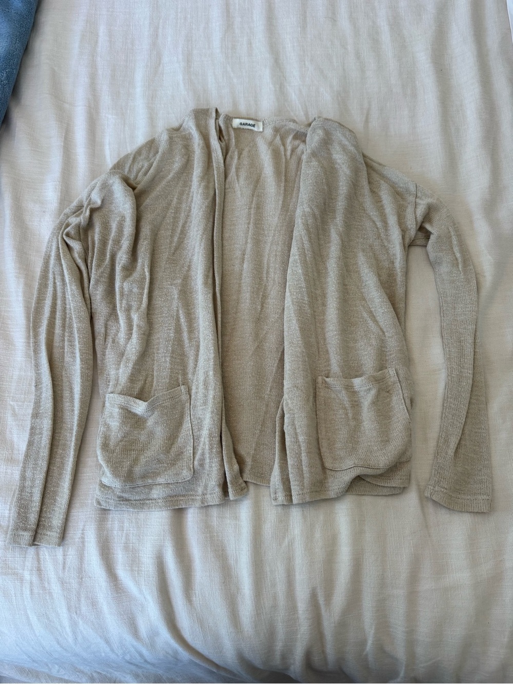Garage Beige Open-Front Women's Cardigan